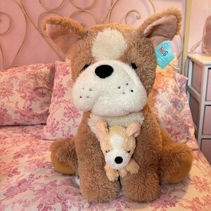 NWT Cute Hug me 20inch doggie 🐶 the baby and mommy 💖🐶🐕🦮🐾🦴Plushie